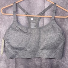 NWT All in Motion Women's Size XLHigh Support Seamless Bonded Bra Gray Padding