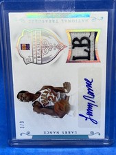 2014/15 Panini National Treasures Larry Nance Laundry Tag Auto 3/3 Game Worn Tag