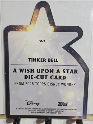 Topps クローム ディズニーワンダーウィッシュアポンスターダイカット 2025 TOPPS CHROME DISNEY WONDER WISH UPON A STAR TINKERBELL DIE