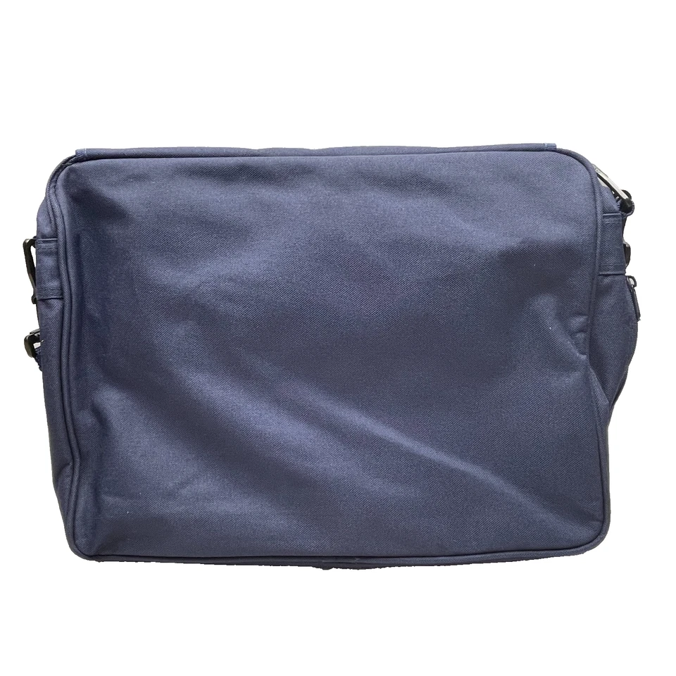 EUC Expandable Messenger Bag, "Pfizer," Navy, Shoulder Strap, 16"L x 14" T x 3"W - Image 2 of 4