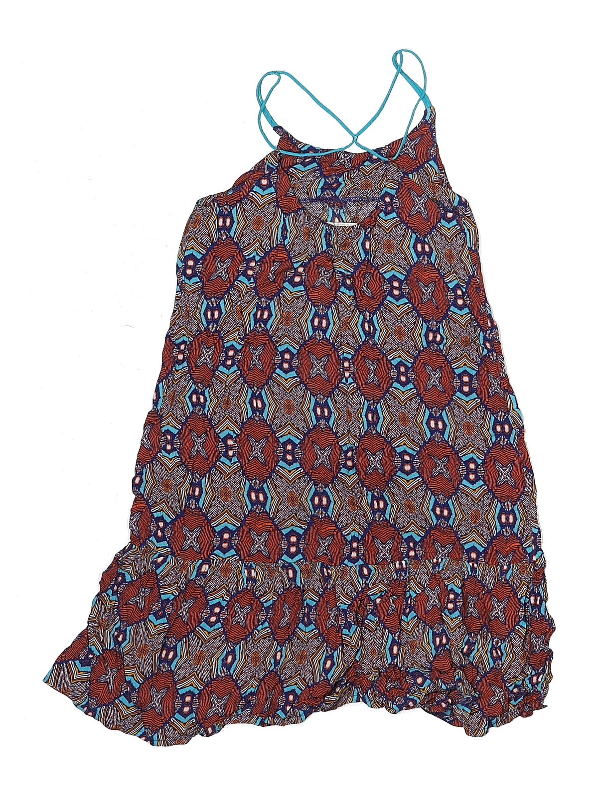 Zara Girls Blue Dress 8 thumbnail 2