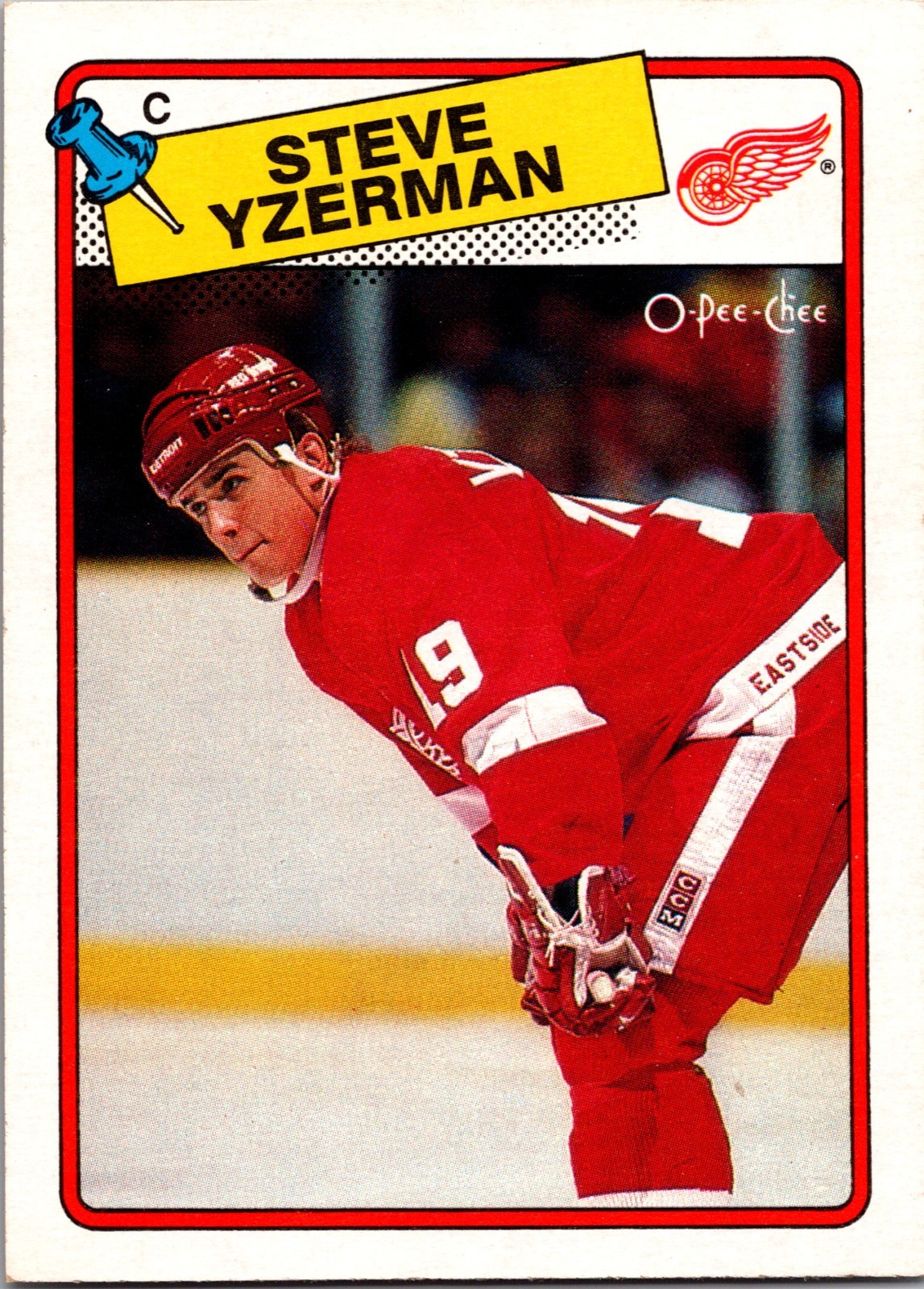 1988-89 O PEE CHEE STEVE YZERMAN #196 OPC