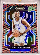 2022 Panini Prizm DP Rated Prospect Venom Snakeskin Prizm #RPDWH Dariq Whitehead