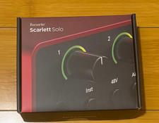 Focusrite Scarlett Solo 4th Gen USB Audio Interface - Red Excellent Condition 