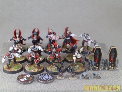 Blood Bowl WDS painted Vampire Blood Bowl Team The Drakfang Thirsters d66