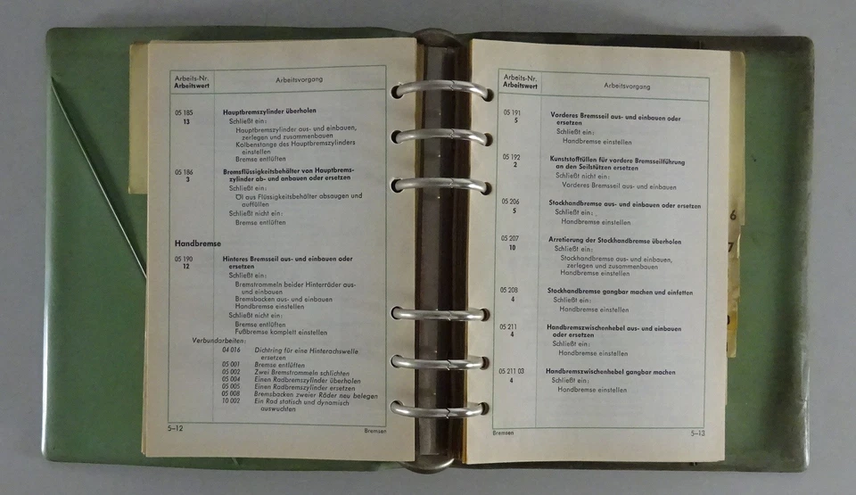 Werkstatthandbuch Arbeitswerte Richtzeiten Opel Rekord A / Coupé / Caravan 1965 - Bild 2 von 2