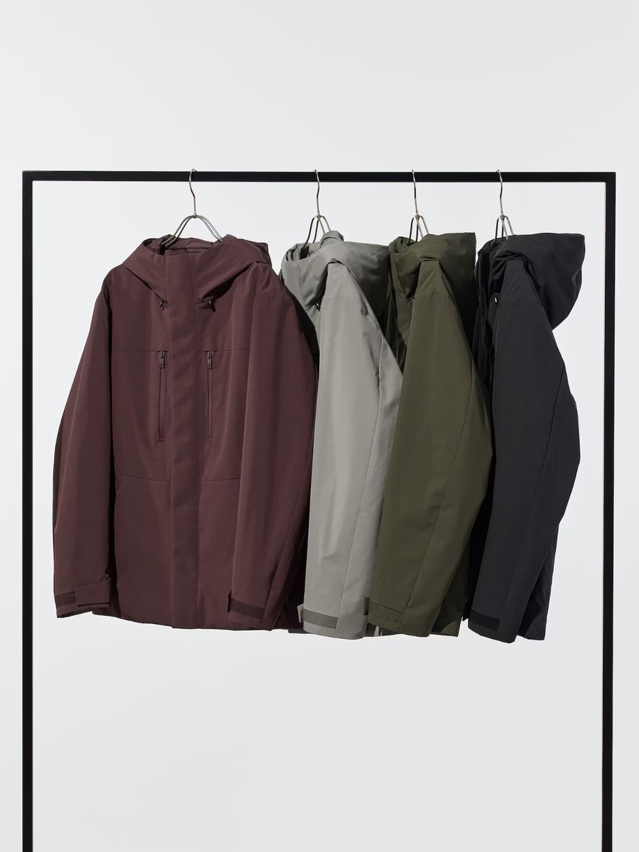UNIQLO Hybrid Down Parka S-4XL Hooded Water-Repellent Jacket Men
