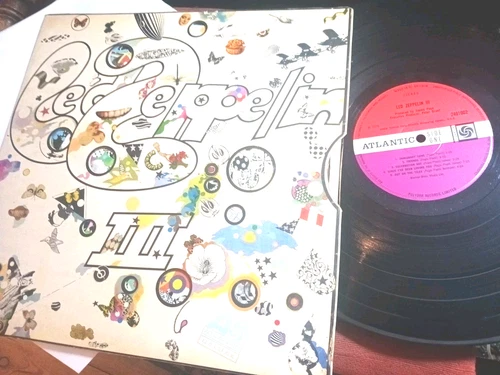 LED ZEPPELIN -    Led Zeppelin III,     ORIGINAL 1970 UK PLUM/RED FIRST PRESS LP