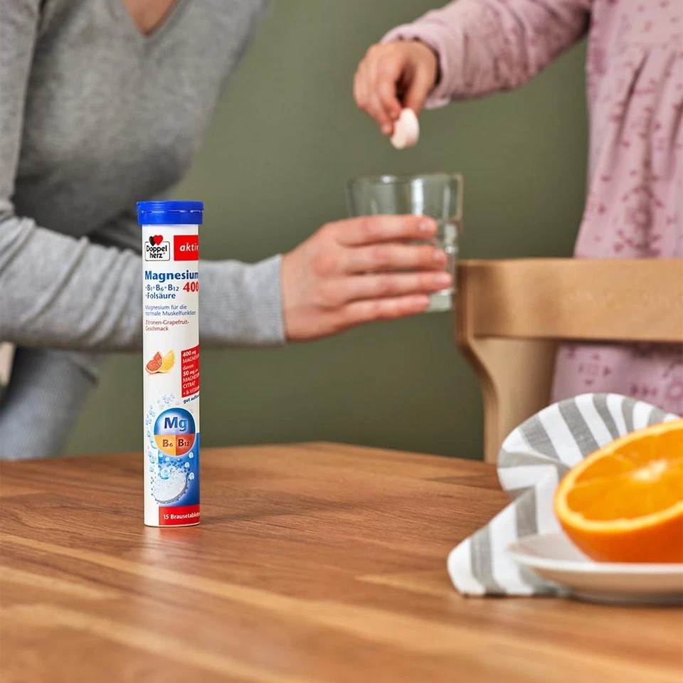 Magnesium 400 + B1 + B6 + B12 + Folsäure - Magnesium als Beitrag für die norm... - Bild 2 von 3