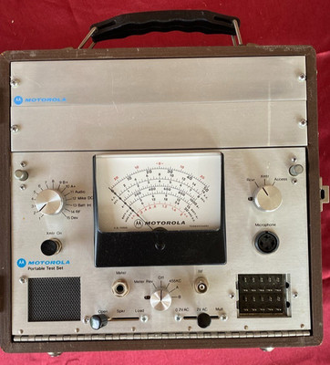 Vtg Motorola Portable Test Set S1056B 57A/58A/59A Original Latch Box