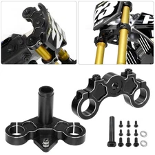 Black Triple Clamp Set For 1/4 Promoto-MX Motorcycle RTR, Club MX LOS06000T2/