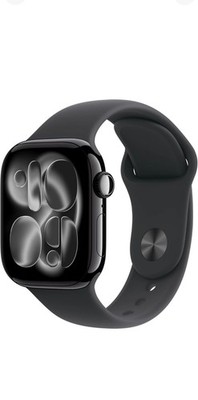 Apple Watch Series 11 GPS 46mm Aluminium Jet Black Sport Band Black S/M