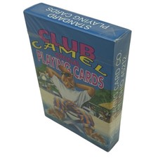 Vintage 90s Club Camel Official Playing Cards Sealed Plastic Coated Made In USA