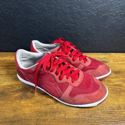 Onitsuka Tiger Ultimate 81 D302L Red Suede Synthetic Sneakers Womens 6 / EU 39