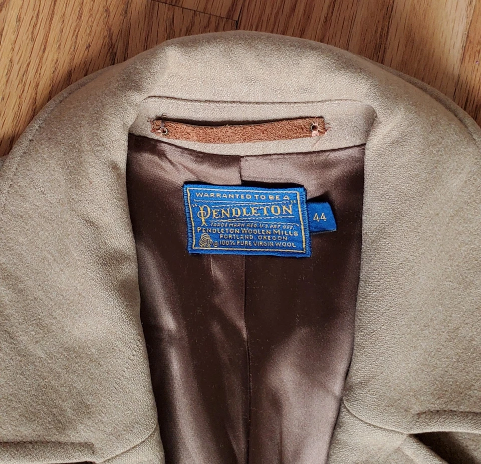 Abrigo/chaqueta Pendleton para hombre, talla 44, camel, 100 % lana, totalmente forrado, de colección Foto 3 de 4