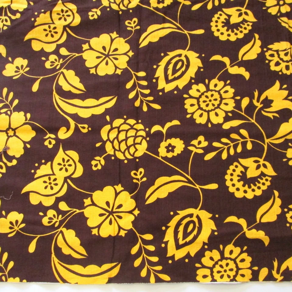 Pieza de tela floral vintage 42" de ancho x 2,5 yardas posiblemente tela de corteza Japón Foto 3 de 4