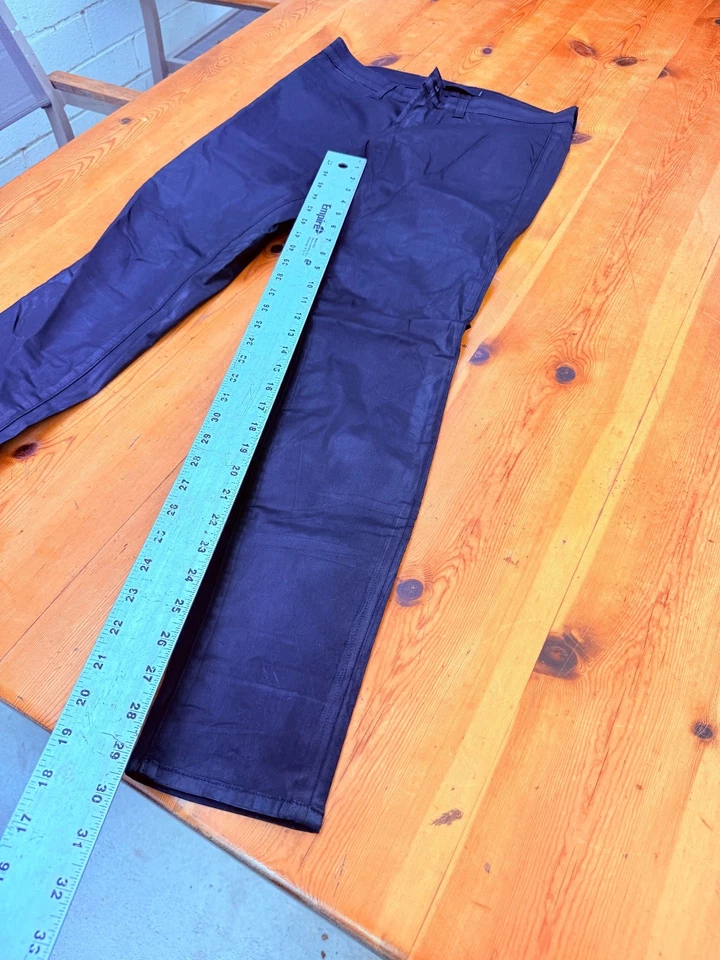 Leggings de mezclilla ajustados marca J para mujer talla 28 tiro bajo recubiertos NEGRO A10 Foto 2 de 4