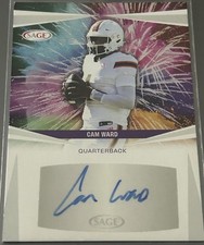 CAM WARD RC 2025 SAGE ROOKIE AUTO