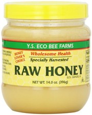 YS Organic Bee Farms Raw Honey - 14 oz - Pure  Natural Sweetener