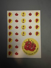 Vintage CTP Loose / Sheet Of Scratch And Sniff Stickers The Candy Apple Quartet