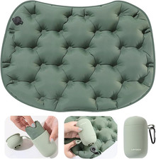 Inflatable Seat Cushion, Lightweight Portable Air Cushion with Pump, Airplane Se