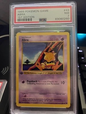 ポケモンカードゲーム Abra 1st edition shadow less Abra 1st Edition Shadowless Proxy - Perfect Gift for Kids or