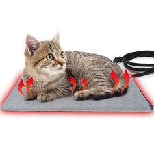 Pet Heating Pad for Cats and Small Dogs,Heated Cat Bed,Auto Temperature Contr...
