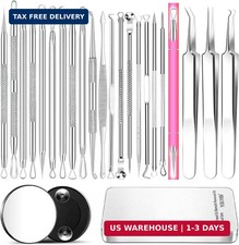 Pimple Popper Tool, Blackhead Remover Acne and Zit Comedone Extractor Kit