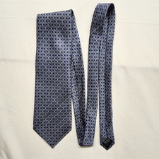 STAFFORD EXECUTIVE MADE IN ITALY SILK TIE LITE BLUE PATTERNED Necktie