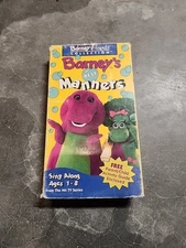 Barney - Barney’s Best Manners VHS Tape 1992 The Lyons Group