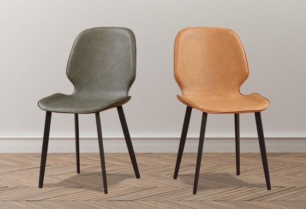 Sessel Stuhl 1X Esszimmer Lounge Sitz Polsterstuhl Kunstleder Fernseh Lehnstuhl-image