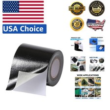 Black Fabric Repair Tape Boat Covers Canvas Tent Repair Tape Camper RV Awning