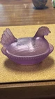 Fenton Mould  Mosser Or Boyd  ? Lavender Chicken On The Nest 3 1/2 Inches Excell