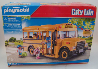 Playmobil City Life School Bus Driver Student 70983 COMPLETE, NEW, Open Box