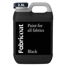 Fabric Upholstery Paint Dye 2500ml 85 Fl Oz Black FABRICOAT Restore Change