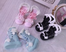 1/4 BJD Doll Boots Fur Trim Shoes
