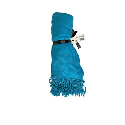 Bijoux Terner Scarf Fringe Womens New Blue 