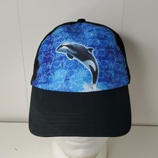 Official Sea World Shamu Logo Hat Baseball Cap Theme Park Orca Killer Whale