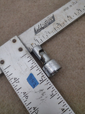 Vintage Vlchek 3/4'' Swivel Joint Socket 3/8'' Drive 12pt 12 Point 2624 SAE Tools 