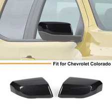 For Chevy Colorado 2023+Exterior Door Side Mirrors Decal Cover Trim Carbon Fiber