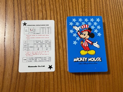 Vintage anni 70? Mazzo di Carte da Gioco Nintendo - Topolino: Disney - Sigillato Nuovo - Foto 5 di 10