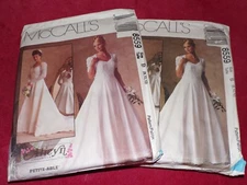🌼 McCALL'S #8559-LADIES ALICYN SWEETHEART NECK BRIDAL GOWN PATTERN 6-10/8-12 FF