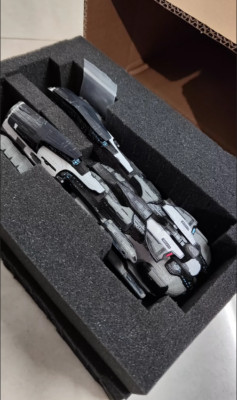 New 9in Game EVE Online Kronos Spaceship Model Collectible Painted Figure Model