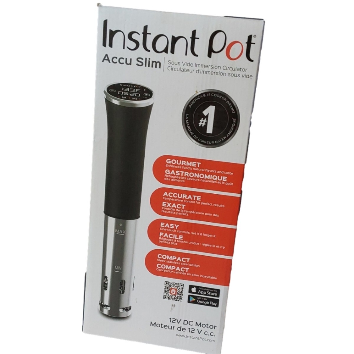 Instant Pot Accu Slim Sous Vide Immersion Circulator 12V DC