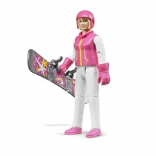 Bruder Snowboarder Woman with Accessories