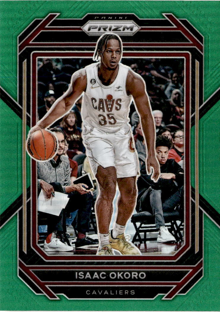 2022-23 Panini Prizm #78 Isaac Okoro Prizms Green Cleveland Cavaliers