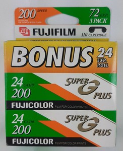 Fujifilm 110 cartridge 3pk 200 Speed (074101002072)