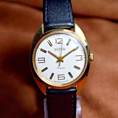 Soviet Vostok Wristwatch Wostok Vintage Mechanical Men's Watch USSR Serviced
