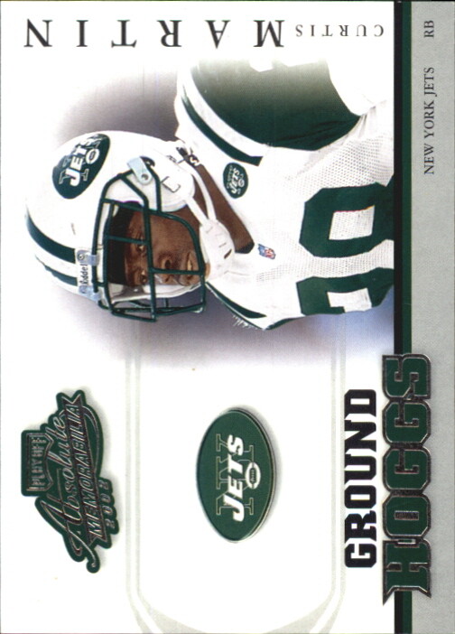 2002 Absolute Memorabilia Ground Hoggs #GH3 Curtis Martin Jets