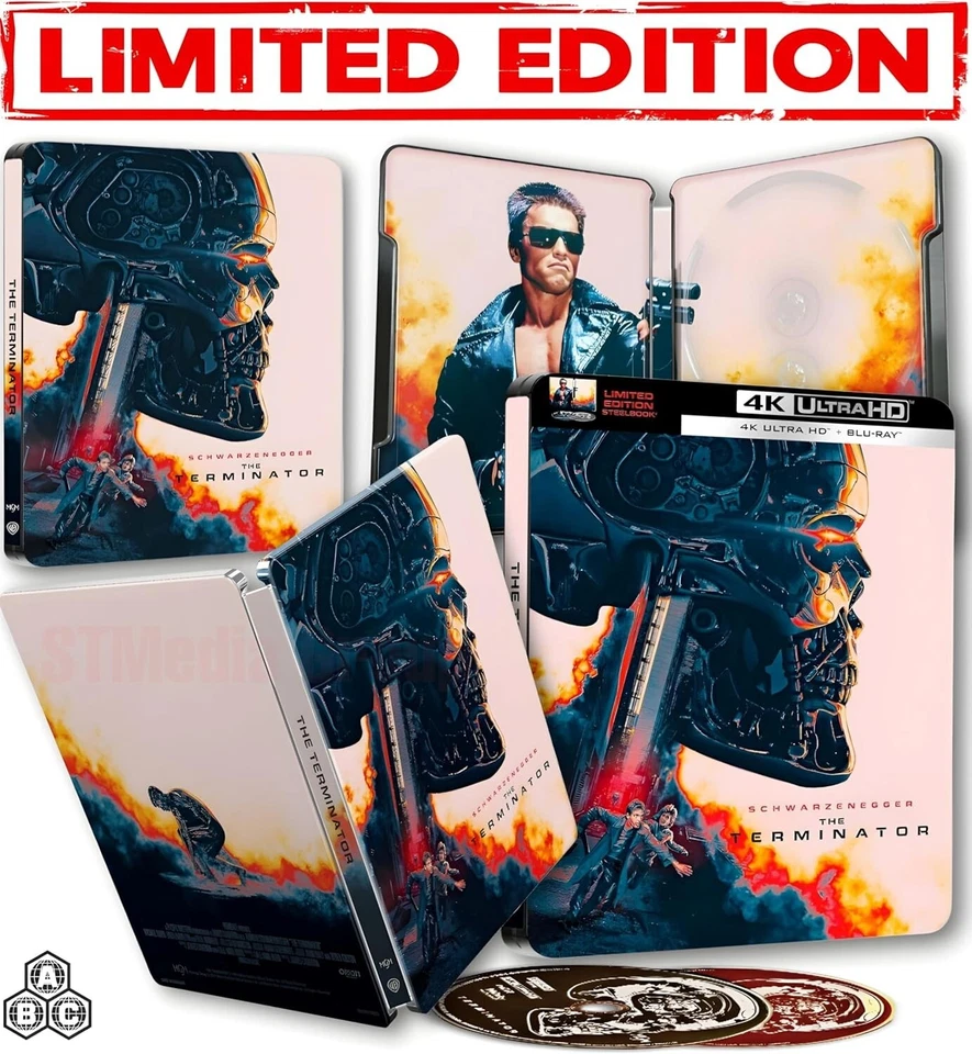 The TERMINATOR 40th Anniversary Limited Edition Steelbook 4k Ultra HD + Blu Ray - Image 2 of 4